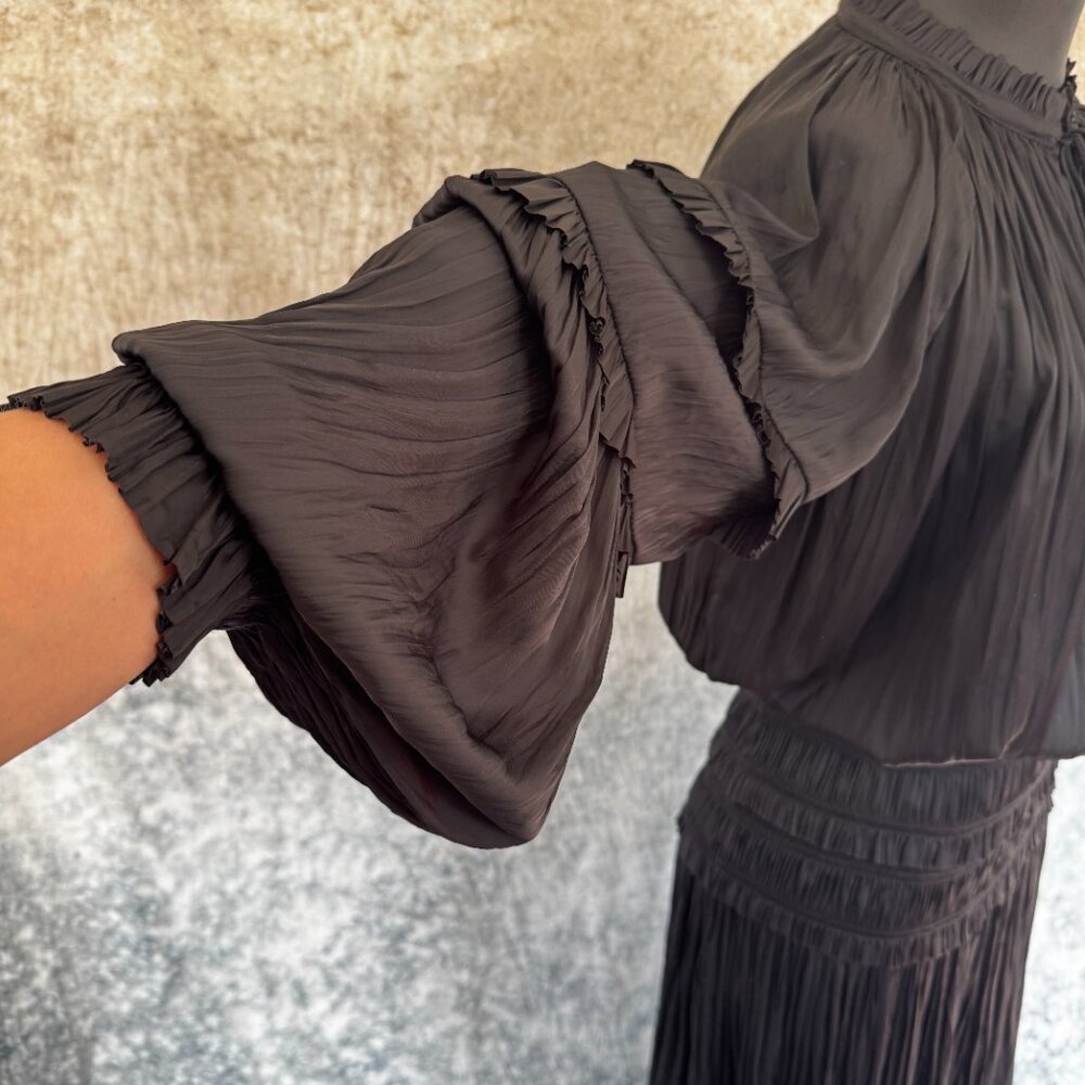 Ulla Johnson Elisabetta Dress in Noir - Picture 6 of 11